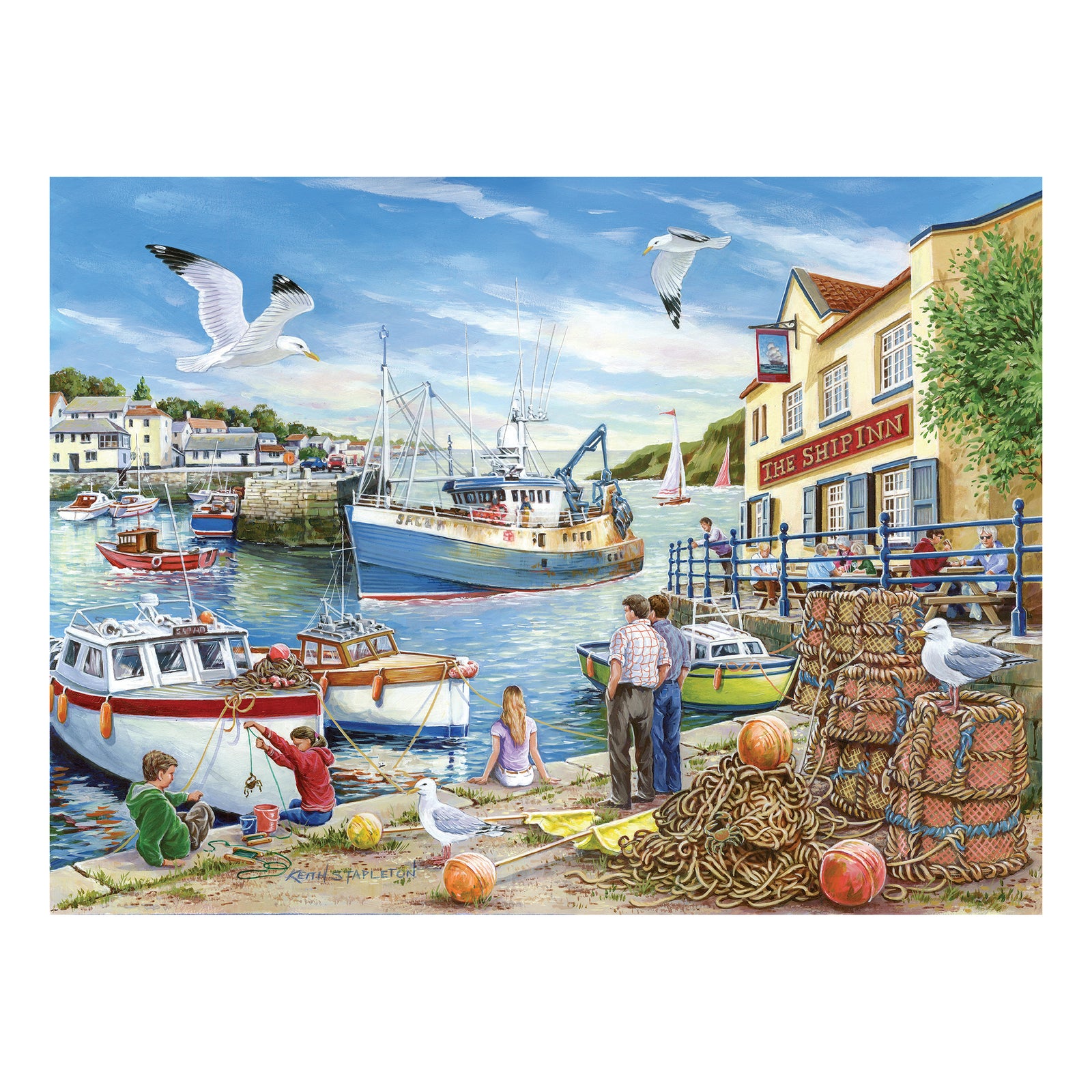 Ship Inn Jigsaw - Big 500 Piece Jigsaw Puzzle For Adults, With Extra Large Pieces