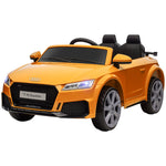12v Battery Licensed Audi Tt Rs Ride-on Car W/ Remote, Headlight | Yellow