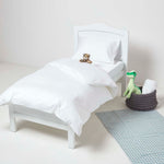 Organic Cotton Fitted Cot Sheets 400 Tc, 70 X 140 Cm | Cot Bed | White