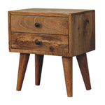 Solid Wood Mini Oak-ish Modern Bedside