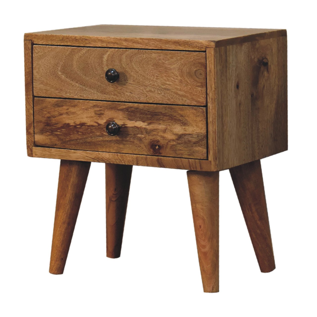 Solid Wood Mini Oak-ish Modern Bedside