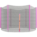 8ft Trampoline Net Replacement Safety Net W/ Zipped Door | Pink