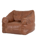 Oxford Leather Armchair Bean Bag | Brown