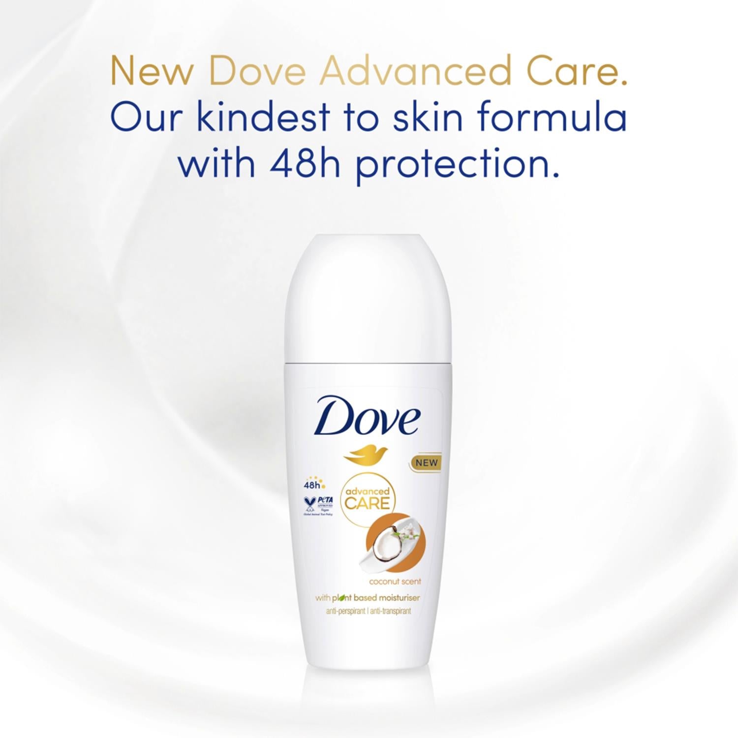 Antiperspirant Advanced Care Deodorant With Coconut Scent 48h, 6x 50ml