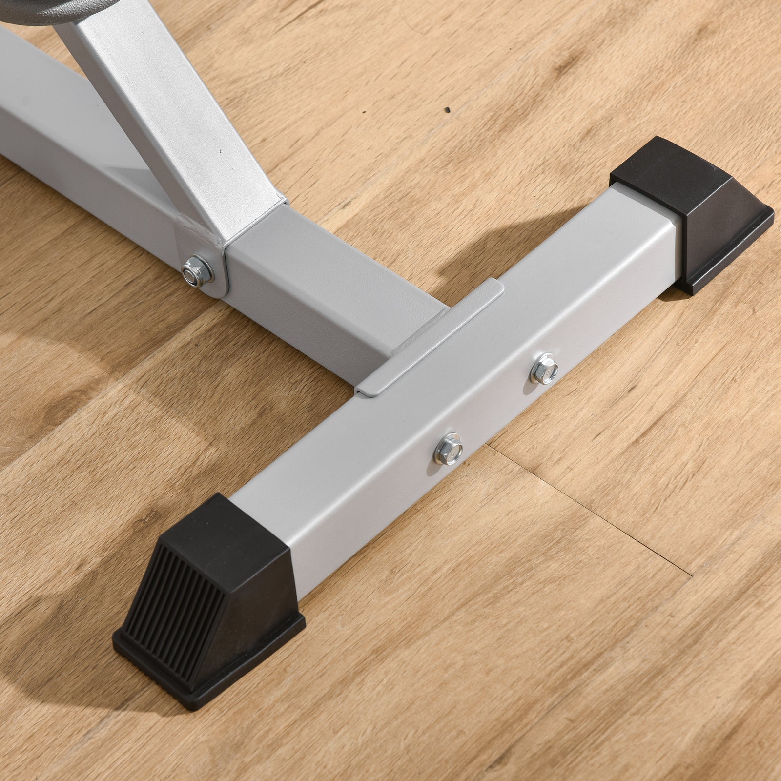 Adjustable Barbell Squat Racks For Bench Press | Silver