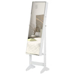 Lockable Jewellery Storage Mirror Armoire Freestanding