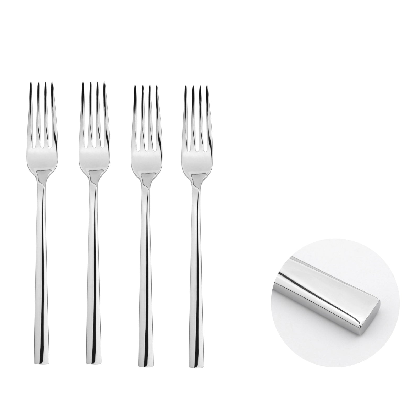 Cutlery Sets Stainless Steel 18/8 Fork 4pc Set Catering Flat