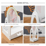 Free Standing Kids' Dressing Mirror With Storage For 3- 8 Years Old White