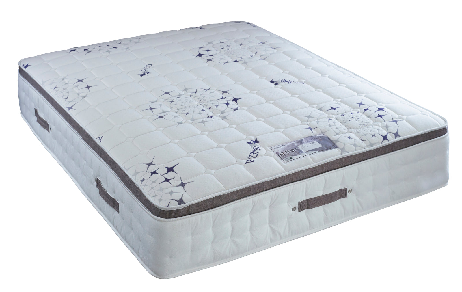 Ametist Crystal 2500 Pocket Sprung Pillow Top Mattress | Double | White