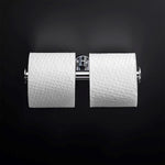 Toilet Roll Holder With Lid 24,5cm, Silver, Architect S+ Collection