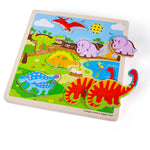 Wooden Dinosaur Themed Sound Puzzle - 6 Pieces