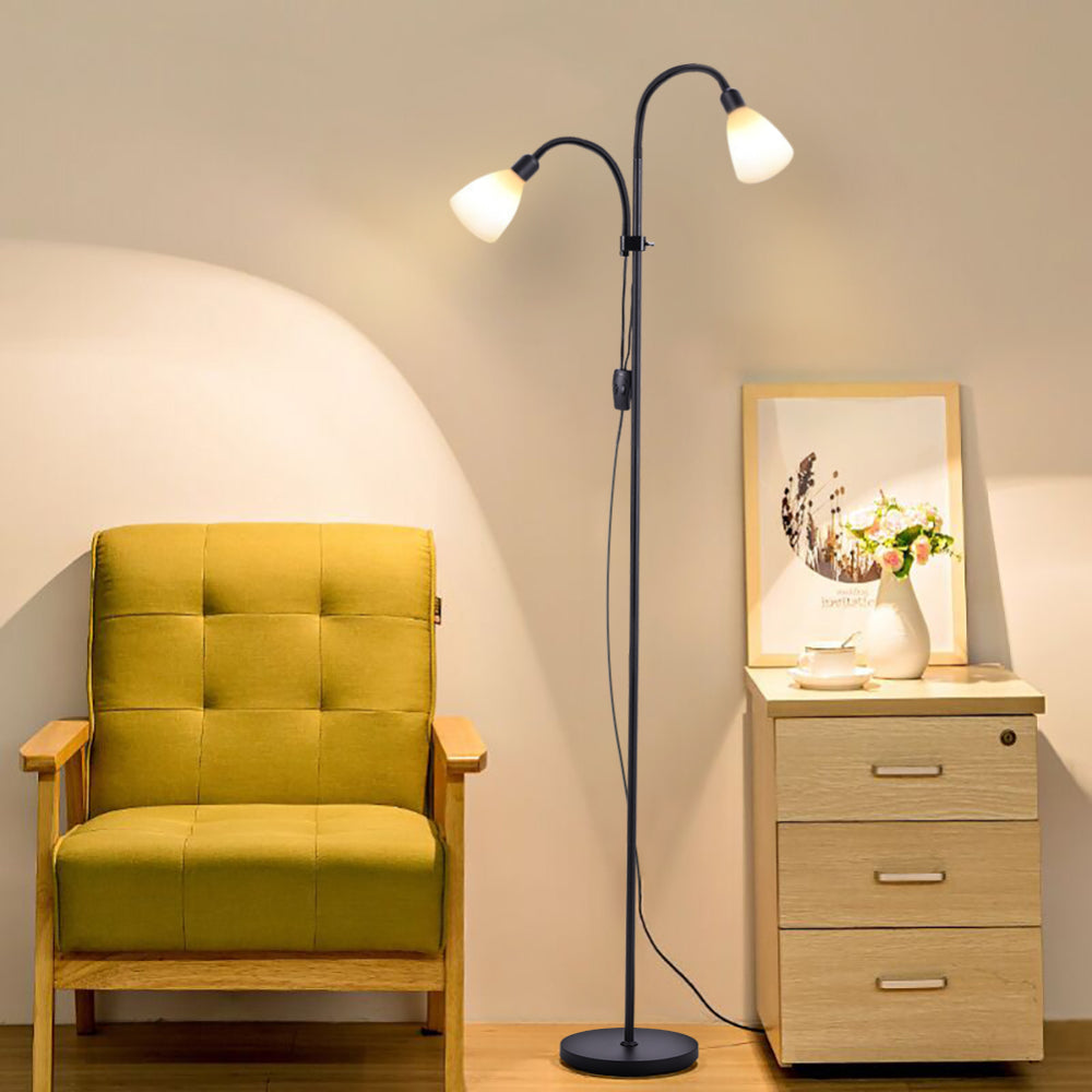 Modern 2 Head Standing Floor Lamp For Living Room