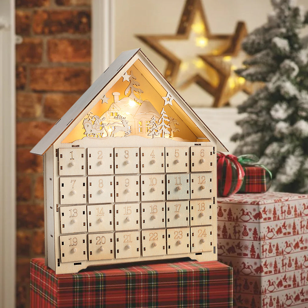 Christmas Advent Calendar With Led Lights