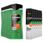 Jungle Fresh Shower Gel, 500ml & Antiperspirant Spray, 250ml | Set of 6