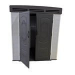 Indoor & Outdoor Living 6x4ft Plastic Shed With Window And Aluminium Structured Support