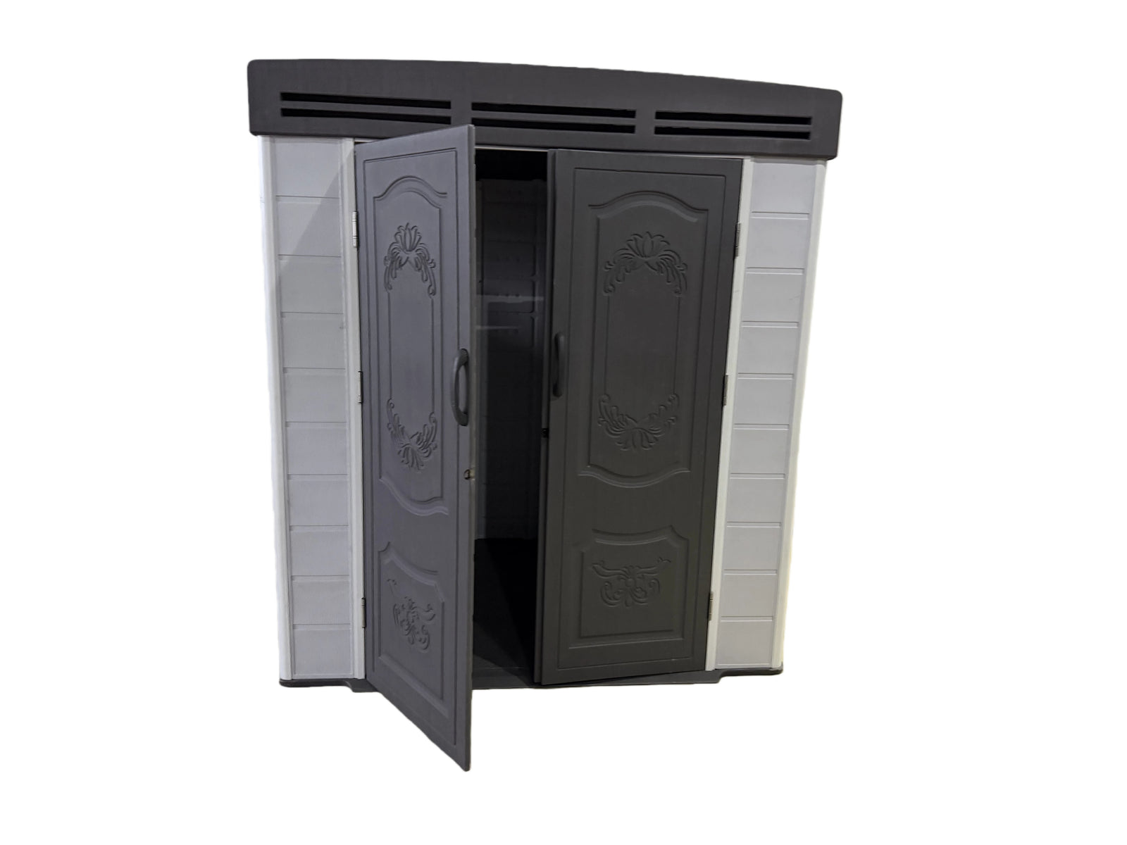 Indoor & Outdoor Living 6x4ft Plastic Shed With Window And Aluminium Structured Support