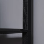 Corner Modern Floor Lamp With Shelves For Living Room | One Size | Black