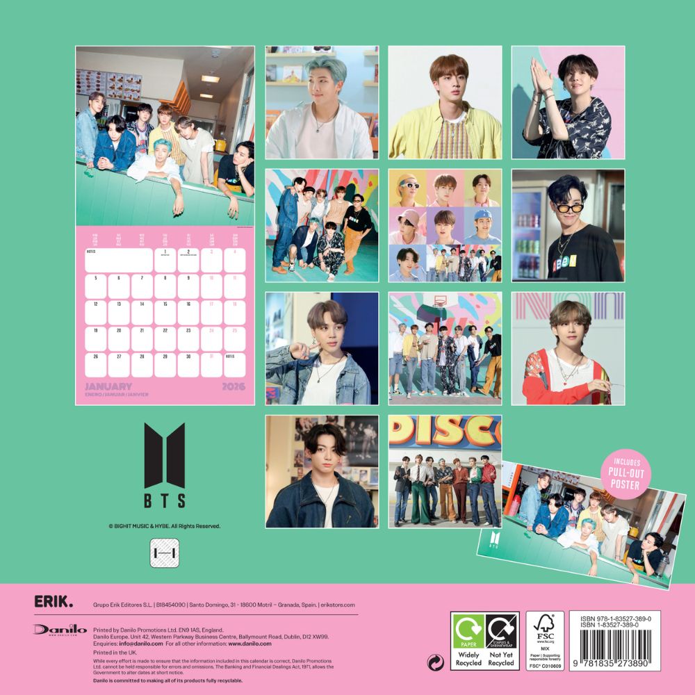 2026 Square Calendar (multi-language) Official Product