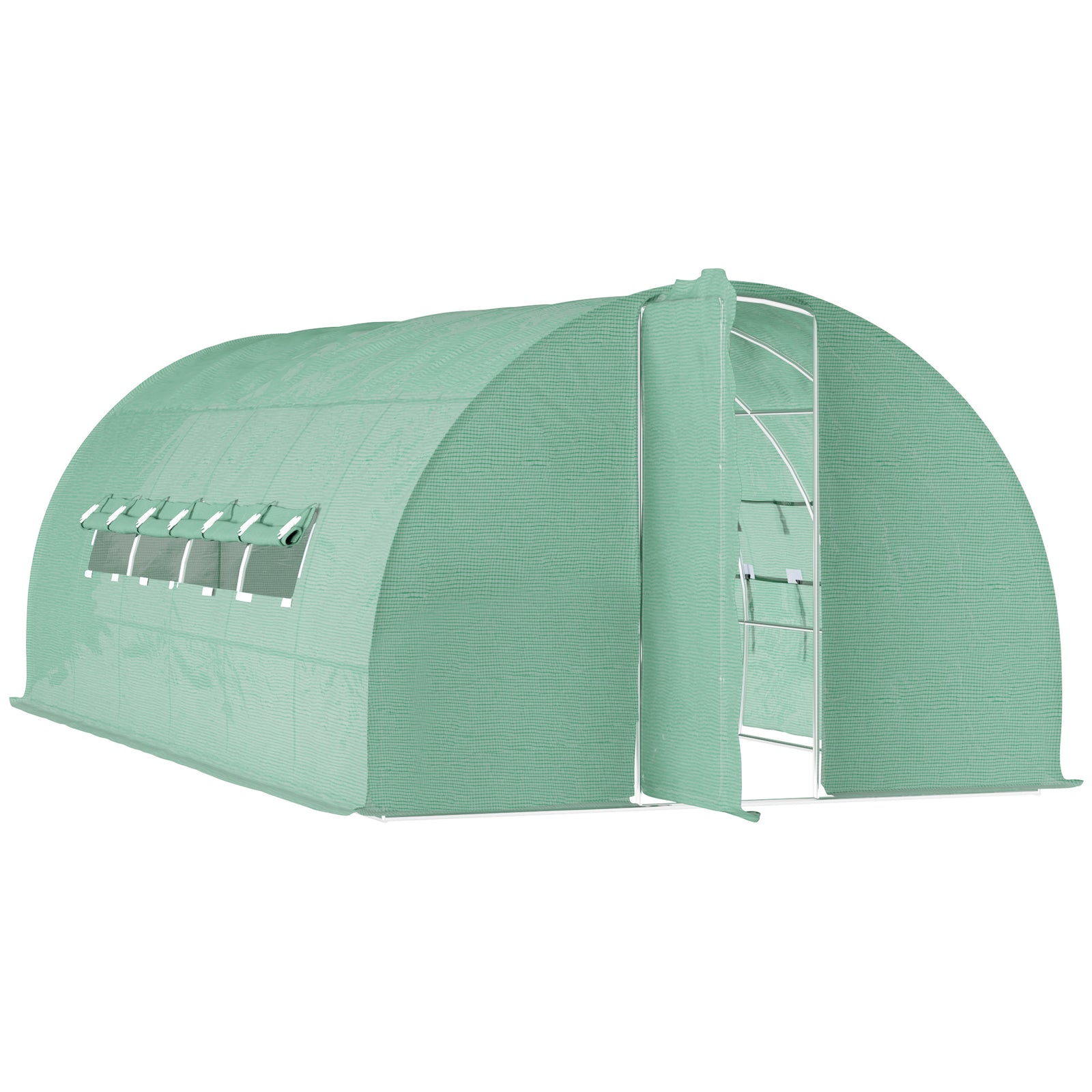 Reinforced Polytunnel Greenhouse 6x3m