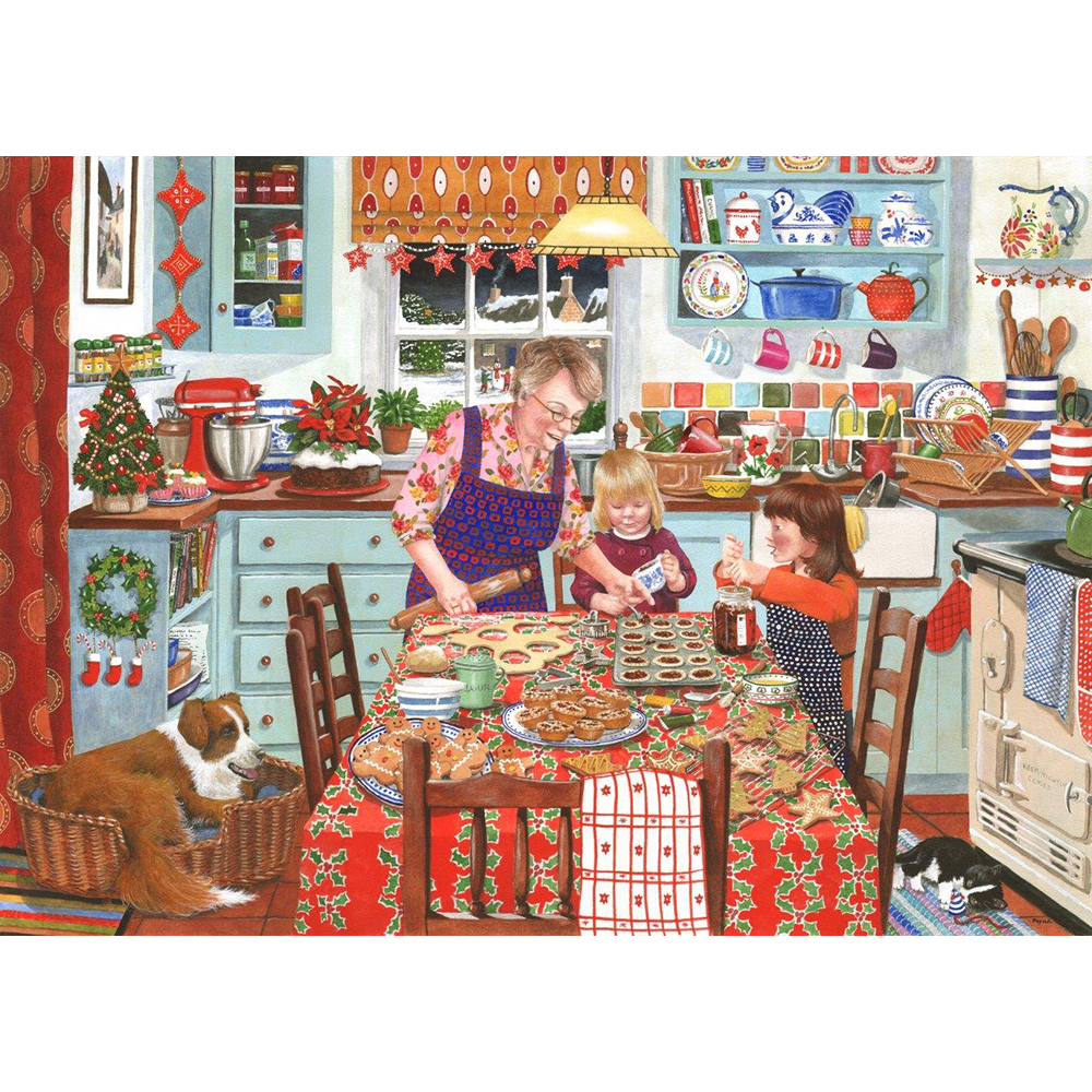 Festive Fancies - Big 500 Piece Jigsaw Puzzle For Adults & Kids, With Extra Large Pieces