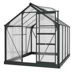 Polycarbonate Walk-in Greenhouse 6x8ft | Gray
