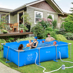 Steel Frame Pool With Filter Pump, Reinforced Sidewalls | Blue