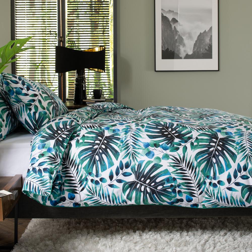 Brazil Digital Print 100% Cotton Duvet Cover Set | Double | Green