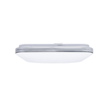 Palermo Modern White Led Ceiling Lamp Included Remote With Adjustable Brightness And Colour Temperature | 33cm | White