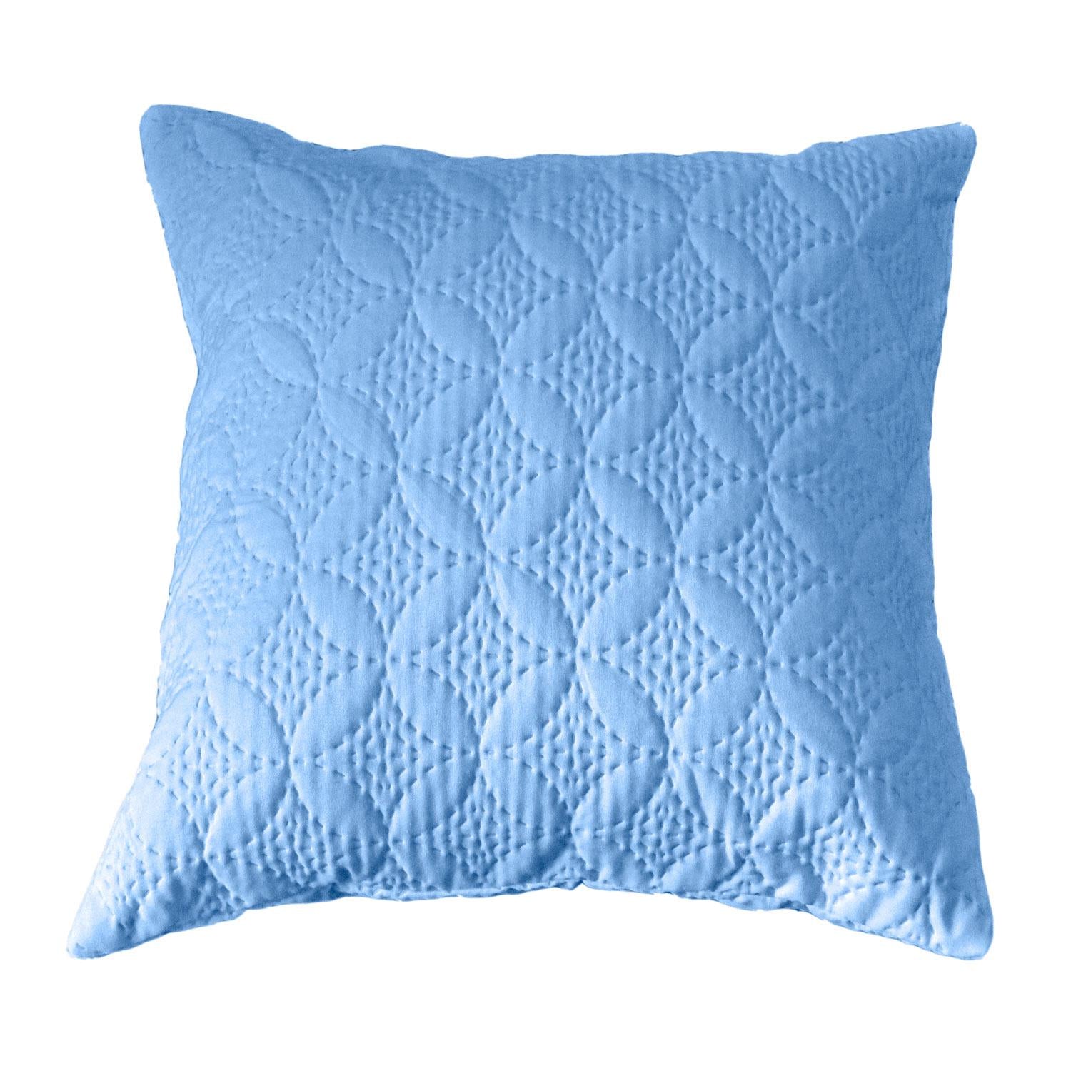 Ultrasonic Quilted Embossed Cushion Cover | 40cm x 40cm | Blue