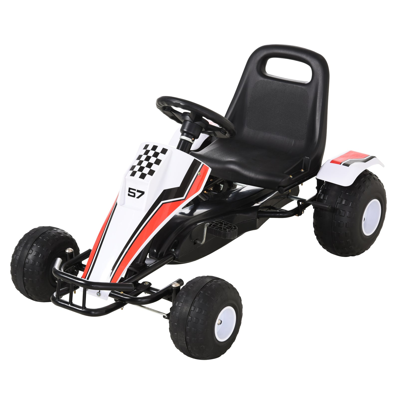 Racing-style Pedal Go Kart W/brake, Gears, Steering Wheel