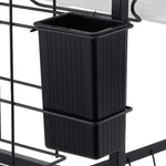 Black Steel Dish Drying Rack 2-tier