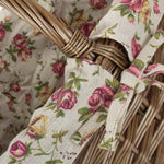 Wicker Antique Wash Finished Stair Basket | Pink