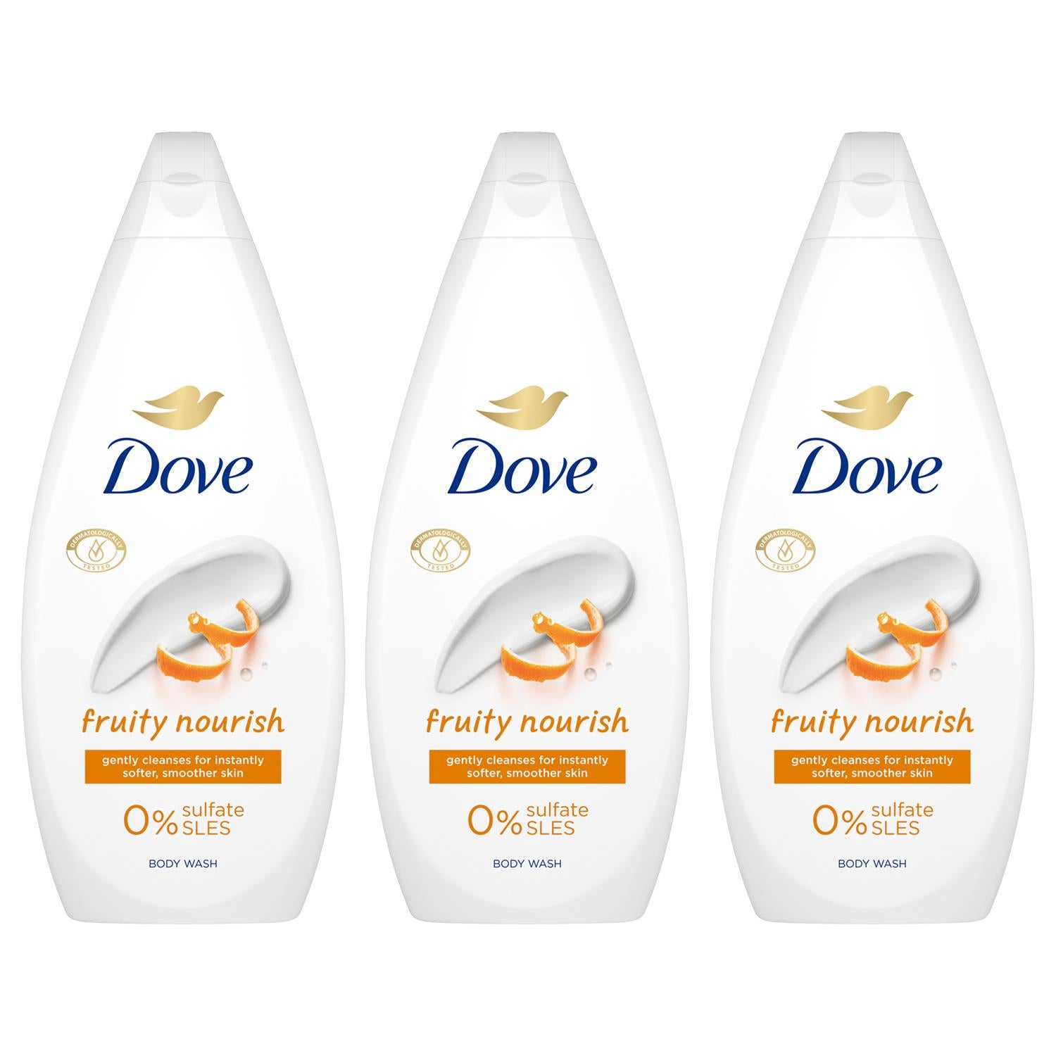Fruity Nourish Body Wash 0% Sulfate Sles For Soft & Smooth Skin 720ml, 3pk