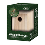 Winter Wren Hanging Bird House With Hinged Front And 18mm Walls | 8 Panel | Beige