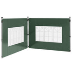Gazebo Side Panels For 3x3(m) Or 3x4m Pop Up Gazebo, 2 Pack | Green