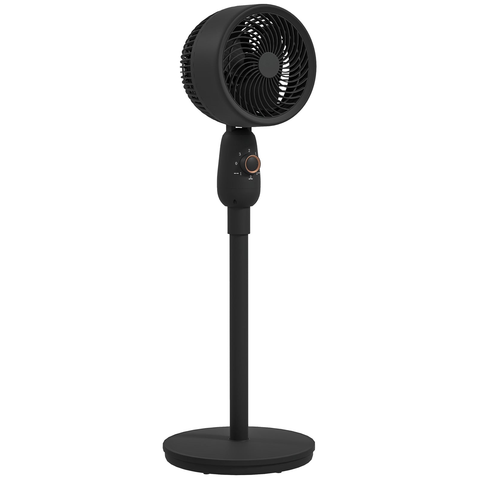 Pedestal Fan For Bedroom Powerful Air Circulator W/ 3 Speed | One Size | Black