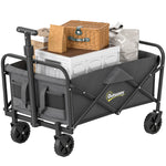 62l Festival Trolley, 100kg Heavy Duty Folding Trolley Cart | Grey