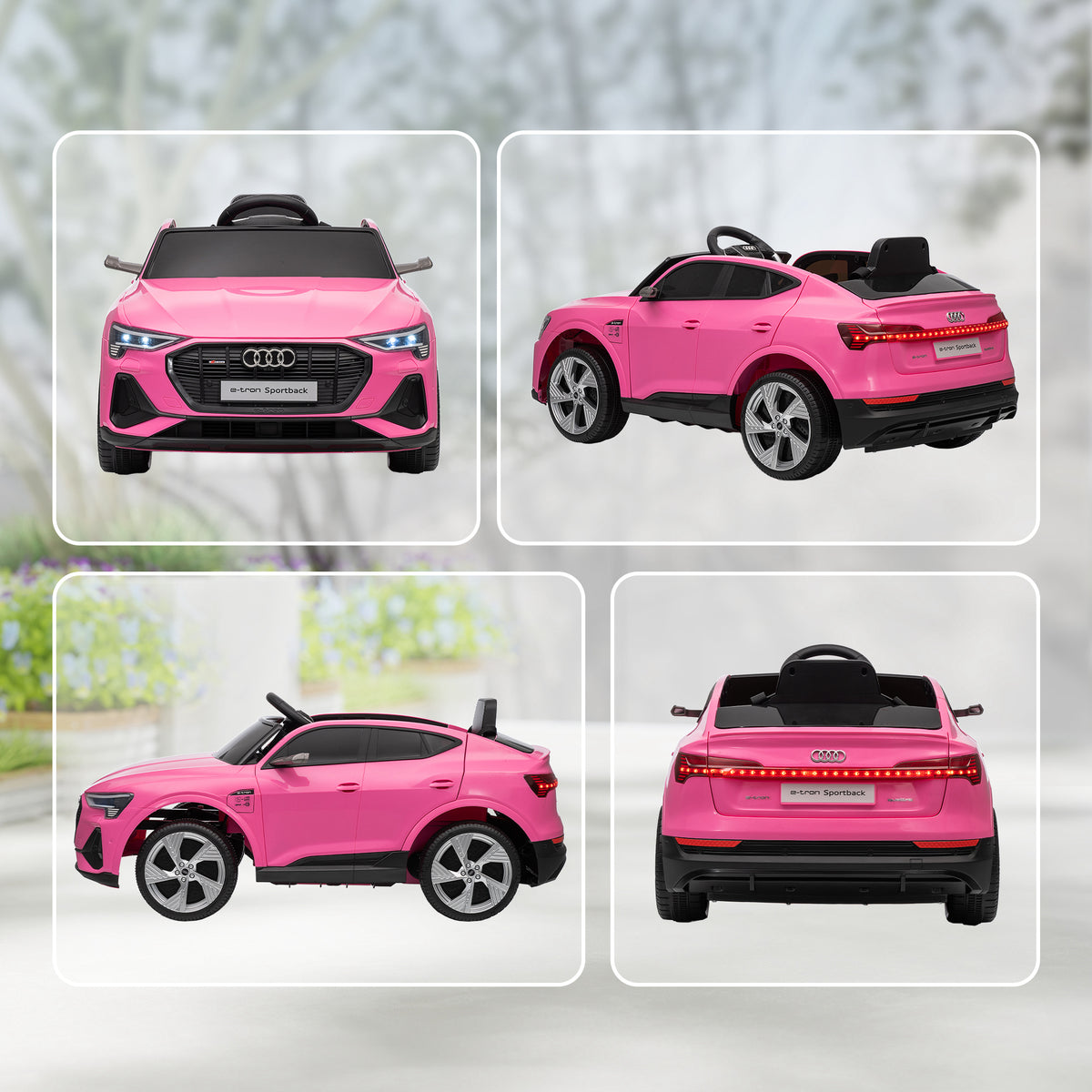 12v Kids Electric Ride-on Car/ W Remote Control, Lights, Music | Pink
