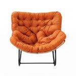 Modern Rocking Chair with Cushion – Large | Orange