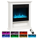 1800w White Electric Fire Reach Up To 30㎡ Space