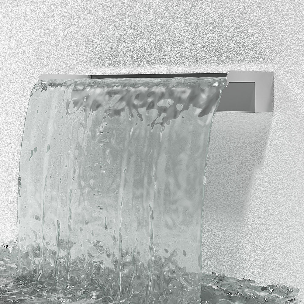 0.2-0.6m Back Entry Stainless Steel Water Blade-13 cm Spout Width | Large | Silver