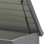 350l Metal Outdoor Garden Storage Box Lockable Weatherproof Organizer
