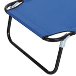 Portable Folding Lounger W/ Adjustable Back | Set-of-1 | Blue