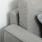 Compact Loveseat 2 Seater Sofa With Storage Wood Legs | One Size | Charcoal Gray