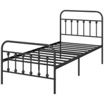 Single/double/king Metal Platform Bed Frame Underbed Storage | Single | Black