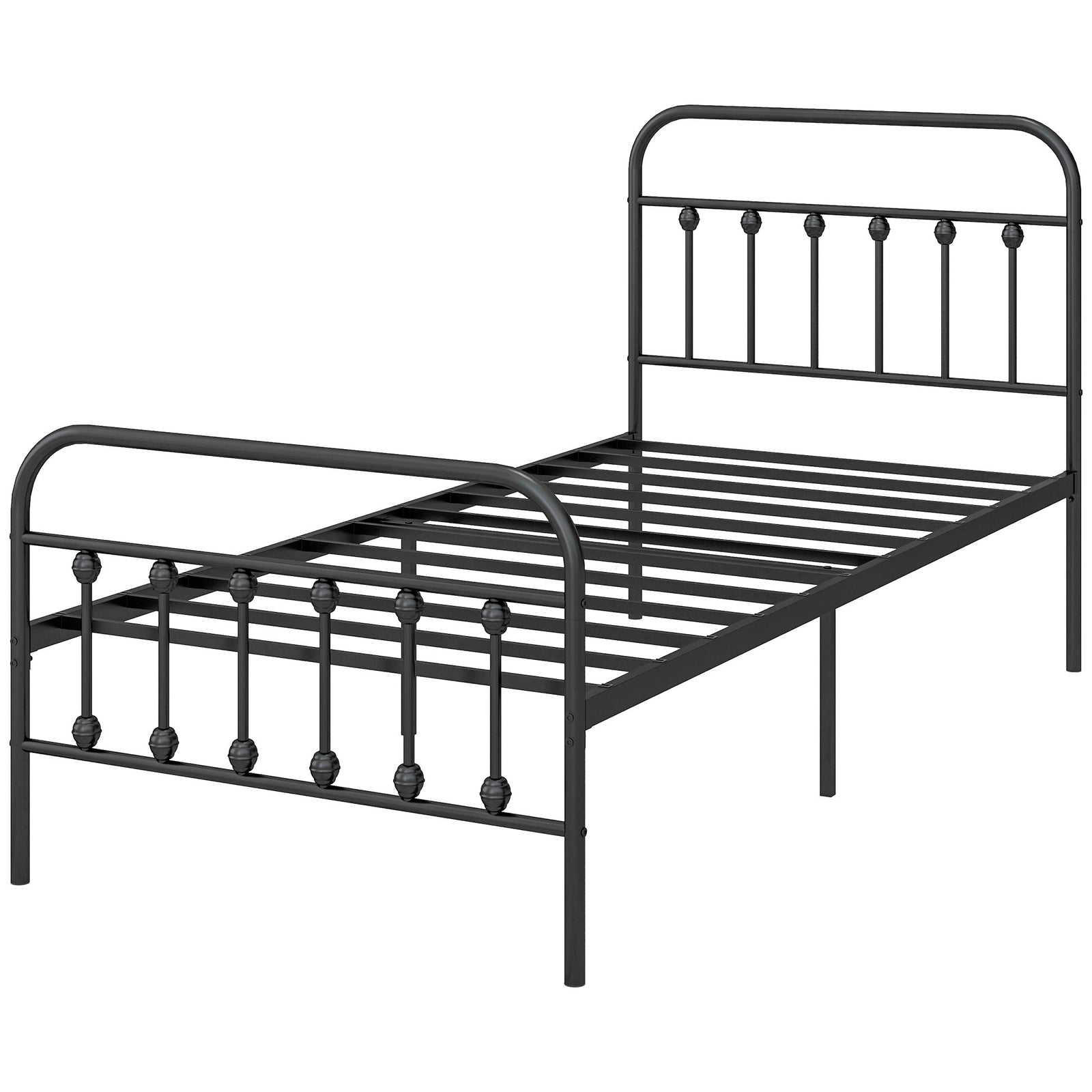 Single/double/king Metal Platform Bed Frame Underbed Storage | Single | Black