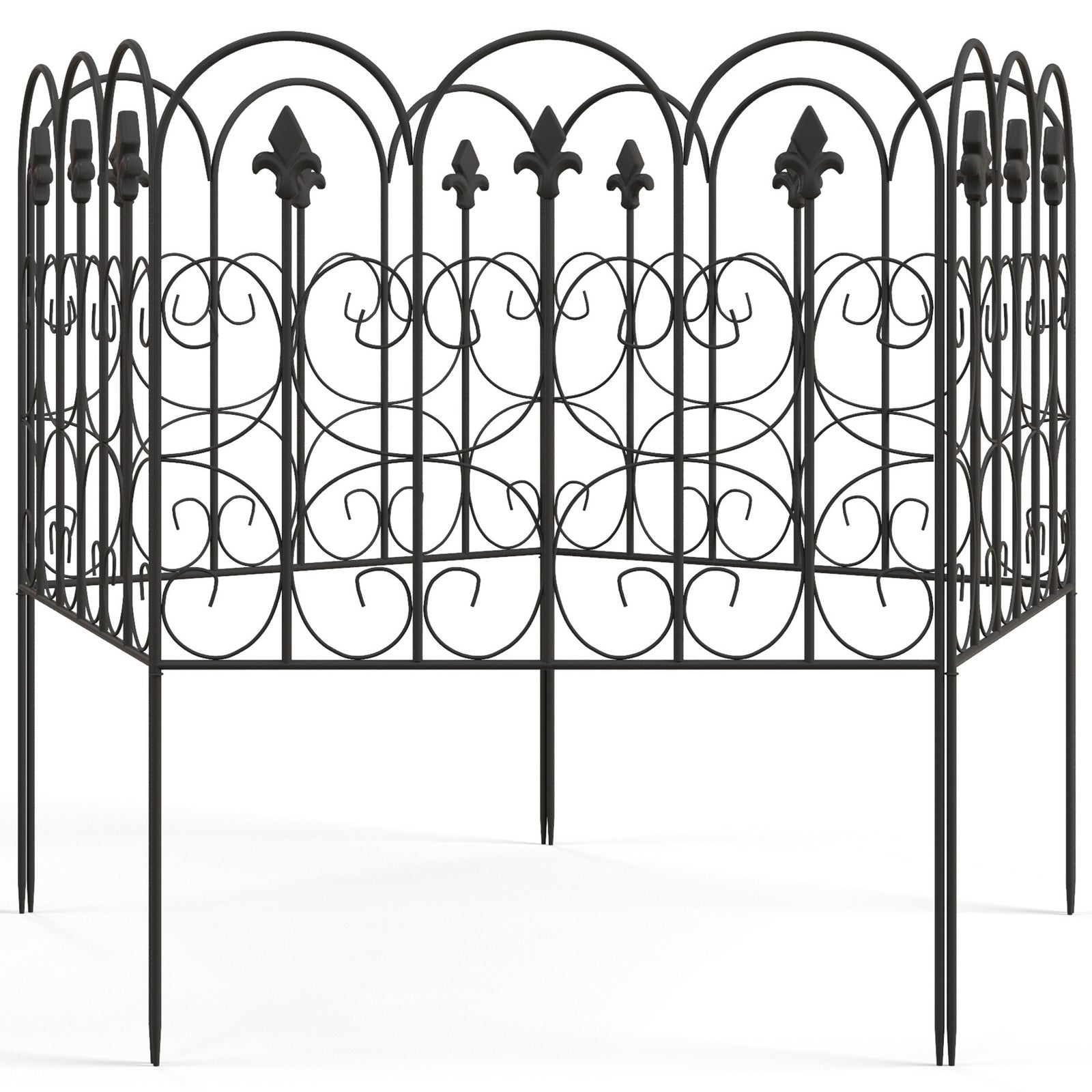 5pc Garden Fencing Panels Bed Border Animal Barrier