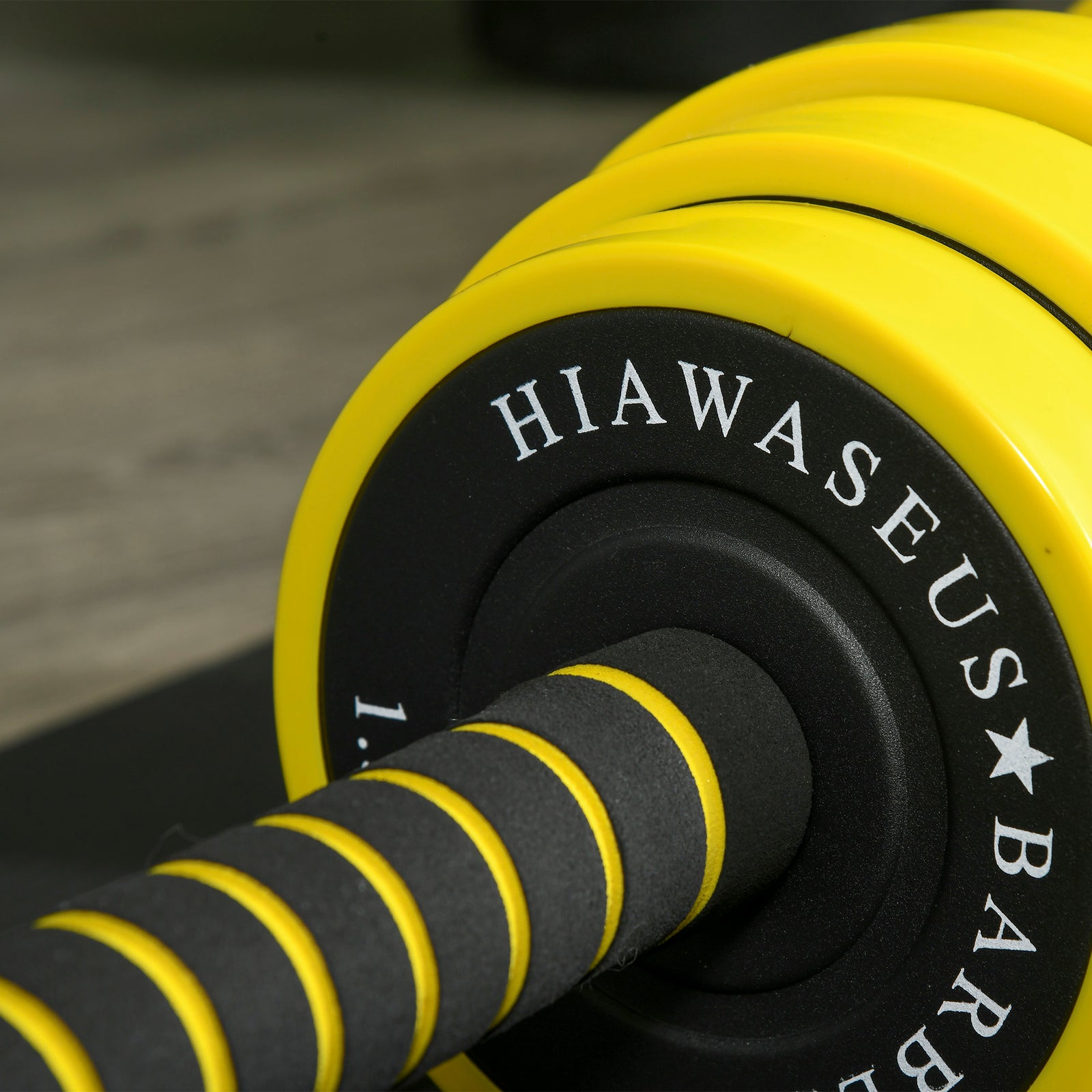 2 In 1 Barbell & Dumbbell Set | 30kg | Yellow