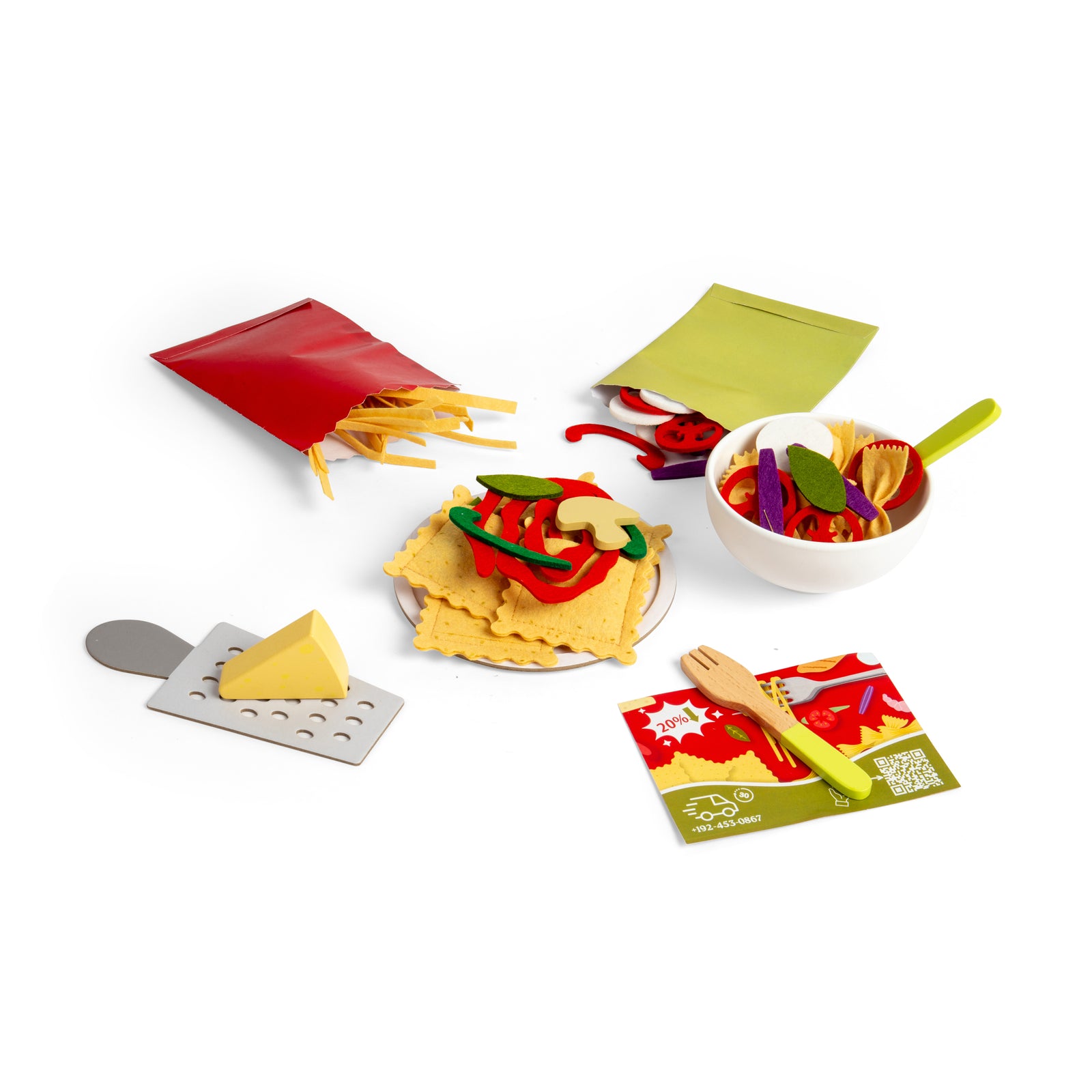 Pasta For Two - Kids Wooden Food Set
