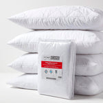 Cotton Rich Quilted Pillow Protectors | Set of 4 | White